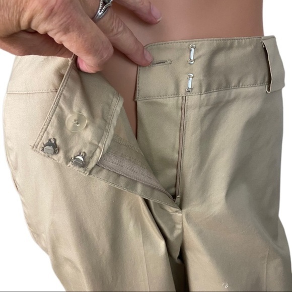 NEW Norton McNaughton Katanga Capris Pants NWT Woman’s Stretch Tan Khaki 6 - Picture 9 of 13